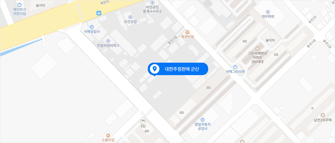 군산 사무소 지도