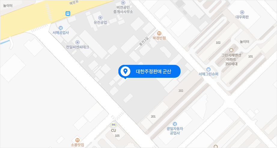 군산 사무소 지도